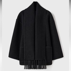 Original Toteme Scarf Jacket in rare all black